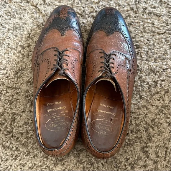 Church’s Custom Grade Chetwynd Two Tone WingTip Oxford Men’s Size 12 - Picture 7 of 9
